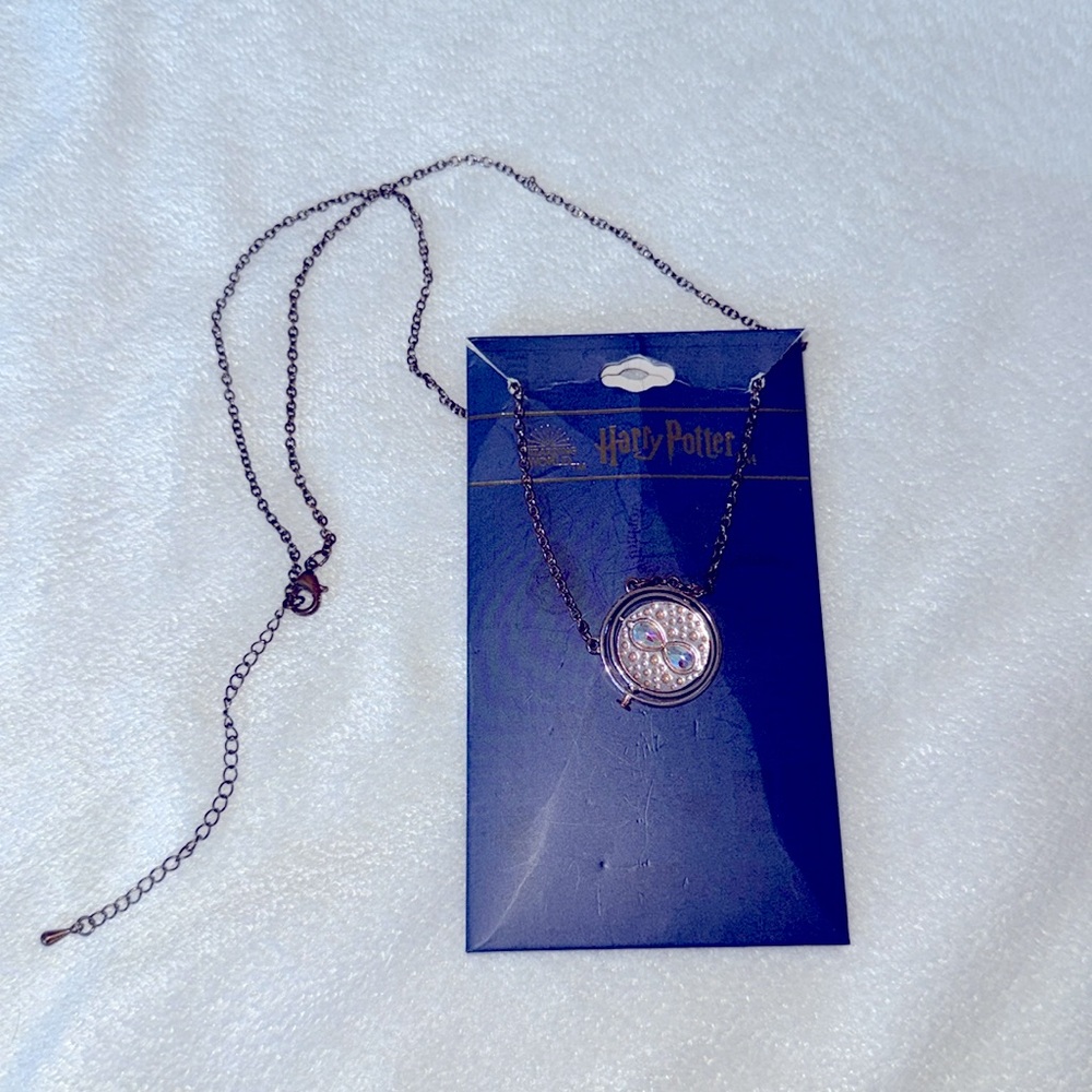 Harry‎ Potter Time Turner Necklace Wizarding World Hermione Spinning Pendant